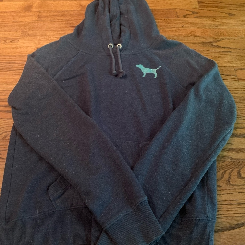 Y2K Victoria's Secret Dark Blue Hoodie
